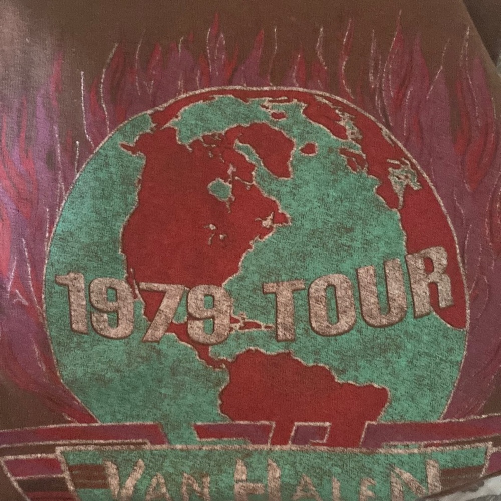 van halen world tour shirt real vintage authenticated